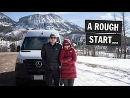 The start of WINTER van life! 🚐❄️ (Did NOT go as planned)