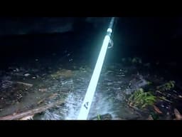 Night Catfish Fishing A Very High Mississippi River