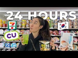 Eating ONLY Convenience Store Food in KOREA for 24 Hours! 🇰🇷