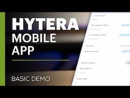 Hytera Radio App - S1 Pro Basic Programming Demo