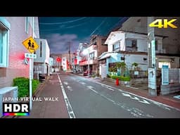 Suburban South Tokyo Evening Walk, Japan | Sakura Season 2025 • 4K HDR