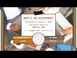 Explained: Integrations, Embeds, iFrames, APIs, CRM & CMS | Is Google Sites right for me