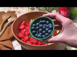 Hot Honey Watermelon Feta Salad