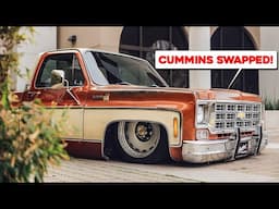 60+ Photos and FULL STORY on this Cummins Swapped 1977 Chevy C20.
