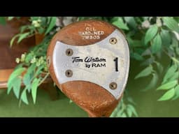 1985 Tom Watson TW805 Persimmon Driver By Ram - The Vintage Golfer