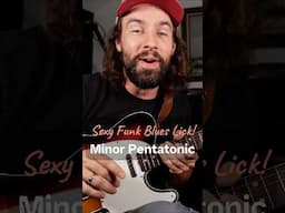 Sexy Funk Blues Lick + Pentatonic Pattern #guitarlessons #learnguitar