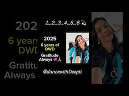 6 years @DanceWithDeepti 😇🙏🏽💞