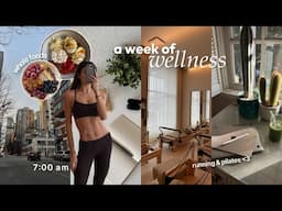 WEEK OF WELLNESS! pilates & running, whole foods, self care, journaling & goal-setting 🌟