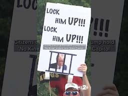Citizens critical of President Trump hold 'No Kings' protest near State Capitol