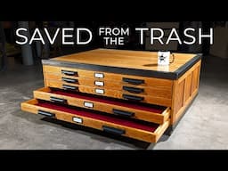 Restoring an Architect's Antique Blueprint Cabinet
