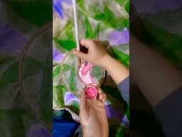 #diy #art #diyart #handpaintedfabric #flowerpainting #flowermaking #handpainting #handpaint