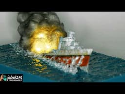 Massive Underwater Mine Destroys Sinking Ship