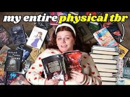 every book on my physical tbr 📚 ALL OF MY UNREAD BOOKS!
