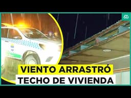 Fuertes ráfagas de vientos: Reportan voladura del techo de una vivienda en Ñiquén