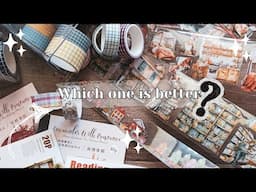 Pet Tape vs Washi Tape - Swatching The Differences + New Stationery #planwithme