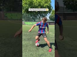 The fastest fooball footwork?🤔 #streetpanna #training