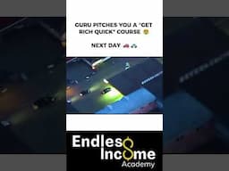 Guru pitches you a "get rich quick" course 🤑Next day 🚗🚓#AIAutomation #terriblemarketing