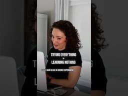 Trying Everything = Learning Nothing