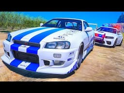 Most Wanted Skyline Running From Cops | GTA 5 RP