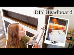 Amateur wood worker builds DIY headboard