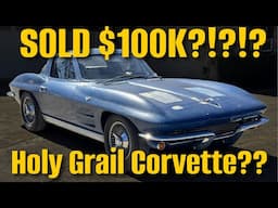 Project 63 Split Corvette Sold For $100K ON BAT?  Dennis Collins Holy Grail Corvette Project Review.