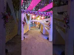 Beautiful wedding subway decoration