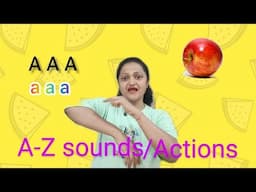 A-Z letter sounds and actions /ABC phonics for kids #levelupphonics