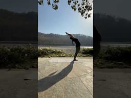 Surya Namaskar by Kosi River ( Live background flute music is blissful 😍) #ragas #suryanamaskar