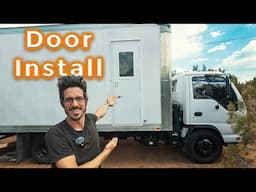 Installing a door on a Box Truck Tiny Home Conversion