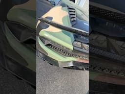 Crazy to think the engine was in pieces 7 days ago 🤯🤯🤯. #lamborghini #smartcar #camo