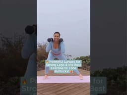 🔥 Powerful Lunges for Strong Legs & the Best Exercise to Tone Buttocks! 🍑