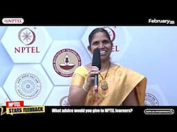 NPTEL Stars share their experience learning & achieving with NPTEL courses @ IIT Madras