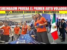 🇲🇽MIRA:CLAUDIA SUBE Y PRUEBA AUTO VOLADOR BASADO EN DRONES, 100% HECHO EN MEXICO