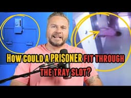 Prisoner STRIPS DOWN and ATTEMPTS JAIL ESCAPE through a cell door TRAY SLOT