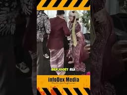 pasangan pengantin berjoged ria