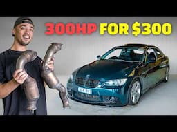 TURNING MY CHEAP, SLOW BMW 335i INTO A RACECAR FOR $300