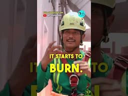 Window Cleaner Who Hangs 800 Floors Get Rewarded By Curly Tales | Curly Tales ME #shorts