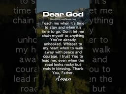 Powerful Morning Prayer To Start Your Day With God | Know When It’s Time To Walk Away (TRUST GOD)