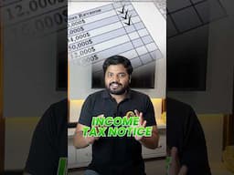 5 Reasons You Might Get An Income Tax Notice !!! #shorts