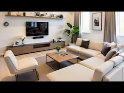 Elegant Modern Living Room Decorating Ideas 2025 Stylish Sofa Designs | Home Interior Design Trends