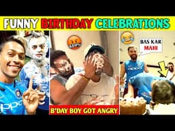 Indian Cricketers Most Funny Birthday Celebrations Ever ( Part-2 ) | Virat, Dhoni, Patidar & Ishan