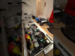 we finally organized our Tech Junk Drawer