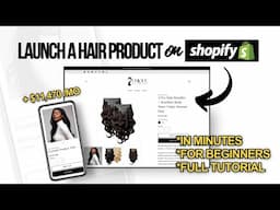 Shopify Hair Store Product Listing Tutorial | Product Page Tutorial For Beginners