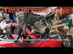 Glen brought me this parts bike to build I had a better idea ! Send him home on a nice cherry bike !