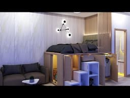 TINY APARTMENT 202sqft ( 19sqm MICRO APARTMENT TOUR ) | SPACE SAVING IDEAS | NEVER THINK TOO SMALL