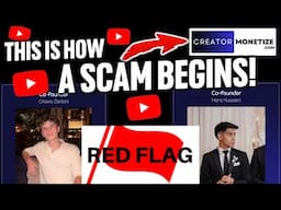 This is how a SCAM BEGINS! // CREATOR MONETIZE promise money and subscribers