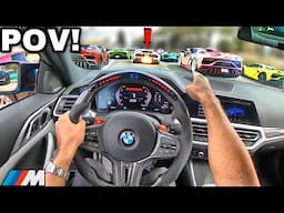 Chasing Lamborghini Drivers In A Straight Piped BMW M4 G82 [LOUD EXHAUST POV]