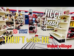 Thrifting The Salvation Army & Value Village | Vintage Home Decor For Resale | Private Pick Haul 🇨🇦