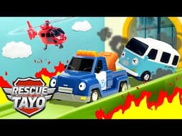 Blue Team! Red Team! The Playgroud is on Fire! | Rescue Tayo Story | Tayo Rescue Team