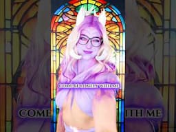 #storyteller Sit with her in the stained glass bell tower 💜 #fantasy #youtubeshorts #shorts #OC